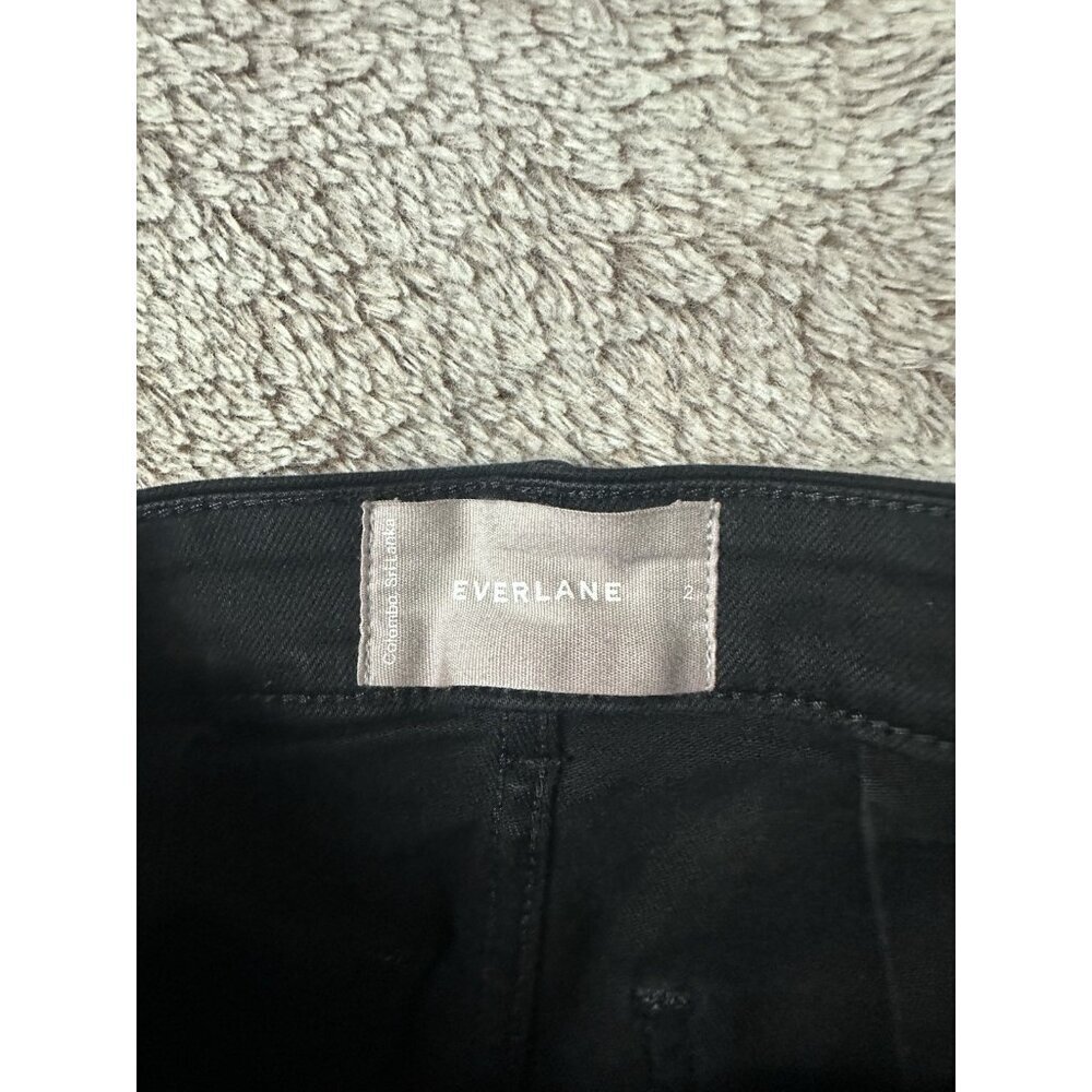 Everlane Women’s Utility Shorts Size 2 High Waisted Twill Black - Picture 5 of 9